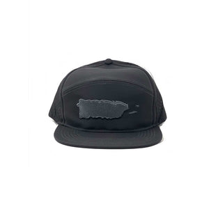 Puerto Rico Black Waterproof Snapback Cap