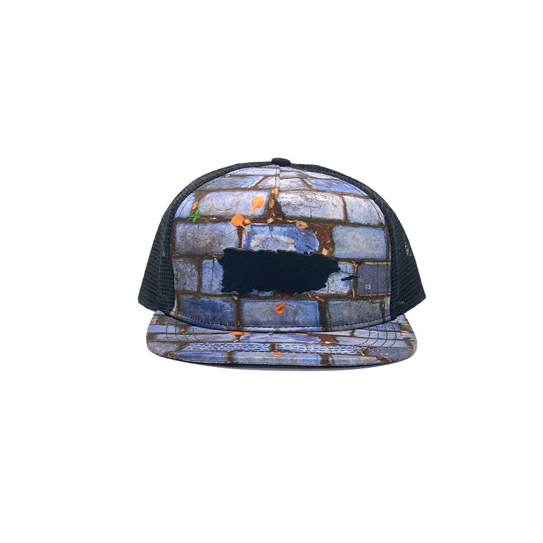 Puerto Rico Map Adoquín Trucker Snapback Cap