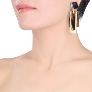 Lightweight Mixed Shapes Post Earrings | Pantalla de Cuerno