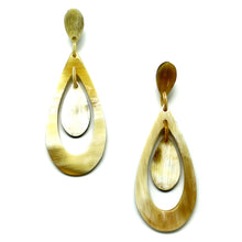 Polished Horn Large Post Drop Earrings | Pantallas de Cuerno Grandes