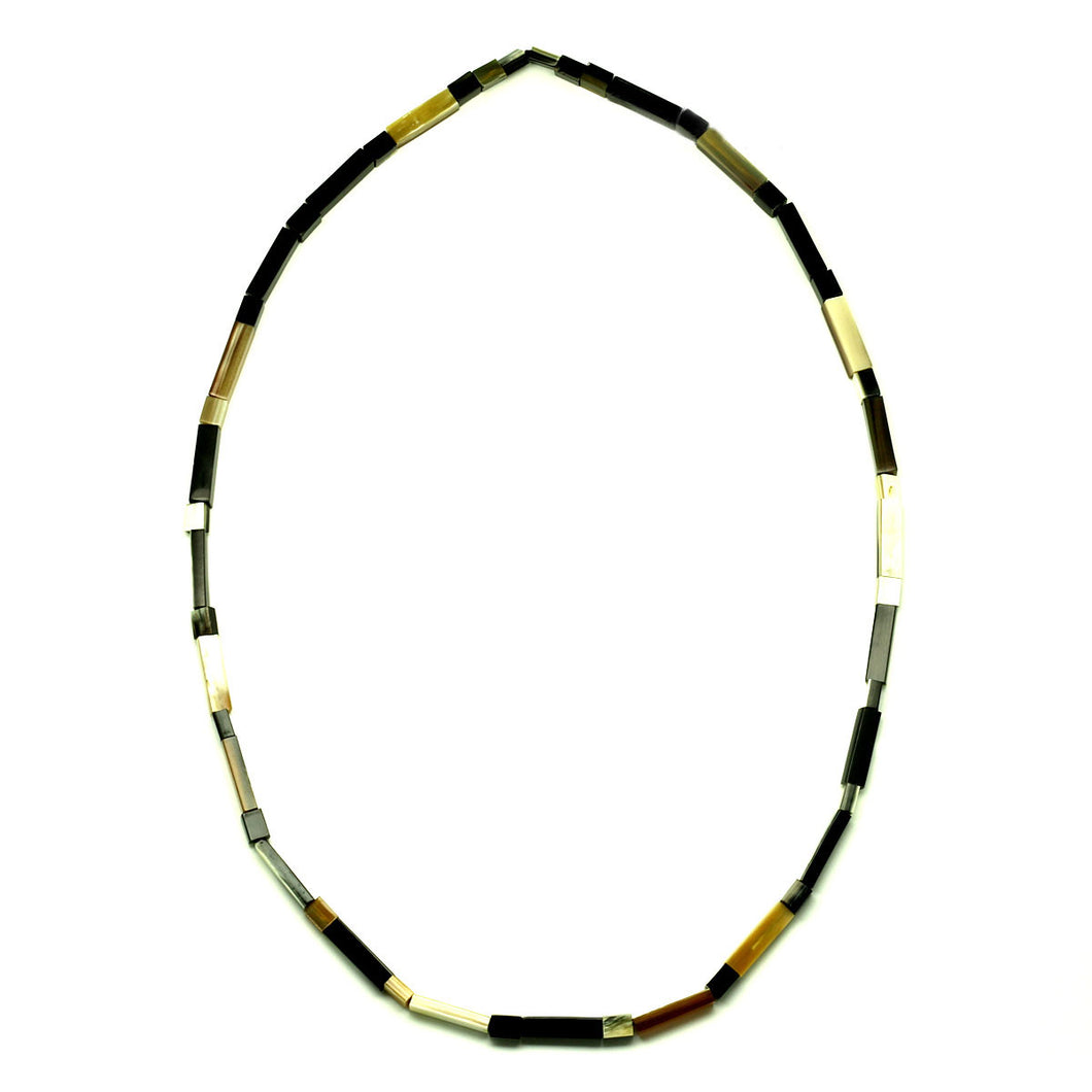 Lightweight Flat Horn Beads Necklace | Collar de Cuerno