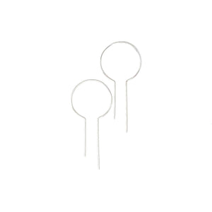 Minimalist 925 Silver Hoop Earrings by Nelson Enrique