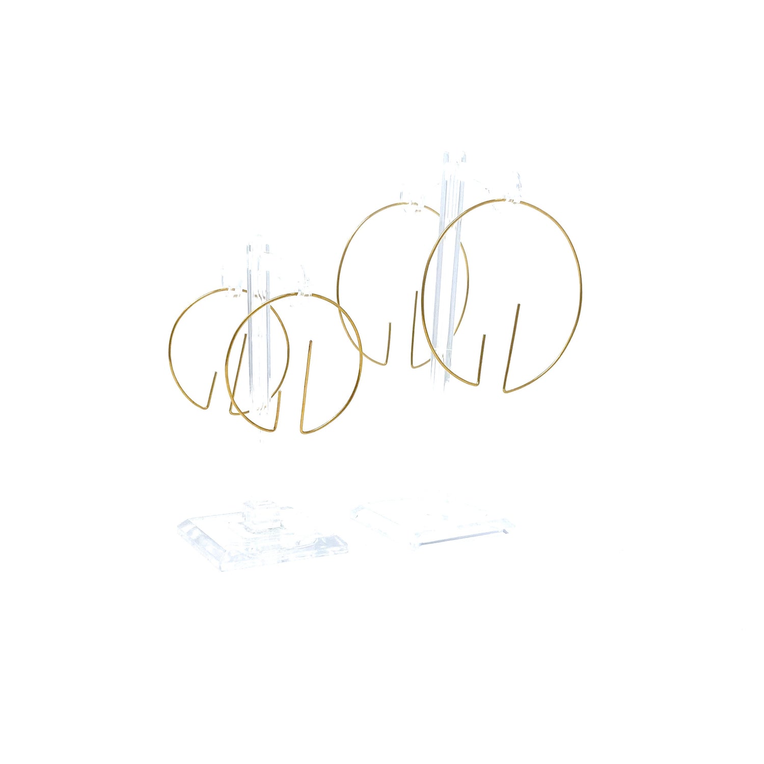 Minimalist Brass Circle Minimalist Hoop Earrings Small by Nelson Enrique