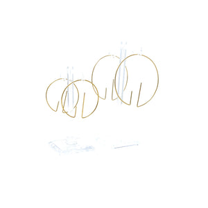 Minimalist Brass Circle Minimalist Hoop Earrings Small by Nelson Enrique