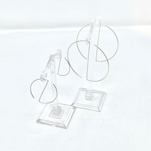 Minimalist 925 Silver Ying Yang Hoop Earrings Small by Nelson Enrique