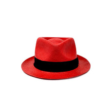 Tradicional Short Brim Red Genuine Panama Hat