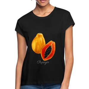 Papaya Women's Relaxed Fit T-Shirt - Black