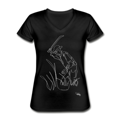 La Cana Women's V-Neck T-Shirt - Black - black
