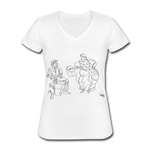 Bomba Women's V-Neck T-Shirt - White - white