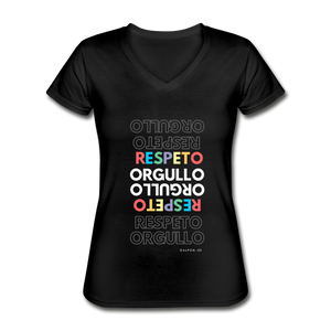 Orgullo Respeto Sexy V-Neck T-Shirt - black