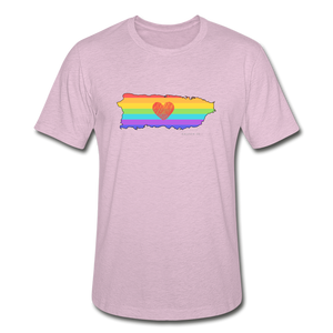 Love is Amor Slim Fit T-Shirt - heather prism lilac
