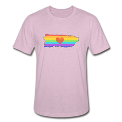 Love is Amor Slim Fit T-Shirt - heather prism lilac