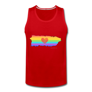 Love is Amor Classic Fit Premium Tank - red