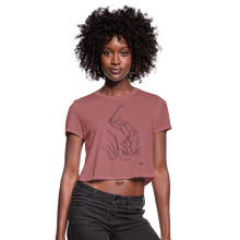 Safra y Machete - Women's Cropped Puerto Rican T-Shirt - mauve