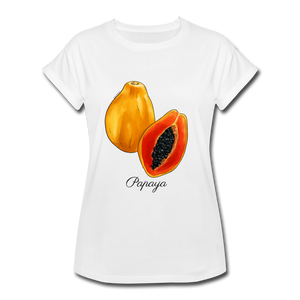 Papaya Women's Relaxed Fit T-Shirt - White - white