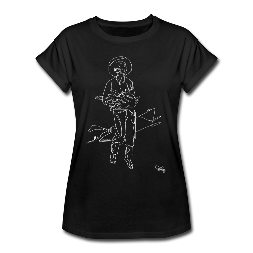 El Pan Nuestro de Cada Día - Women's Relaxed Fit Puerto Rican TShirt Black - black