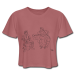 Conga y Baile Pa' Ti' - Women's Cropped Puerto Rico T-Shirt - mauve