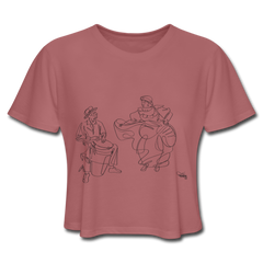 Conga y Baile Pa' Ti' - Women's Cropped Puerto Rico T-Shirt - mauve