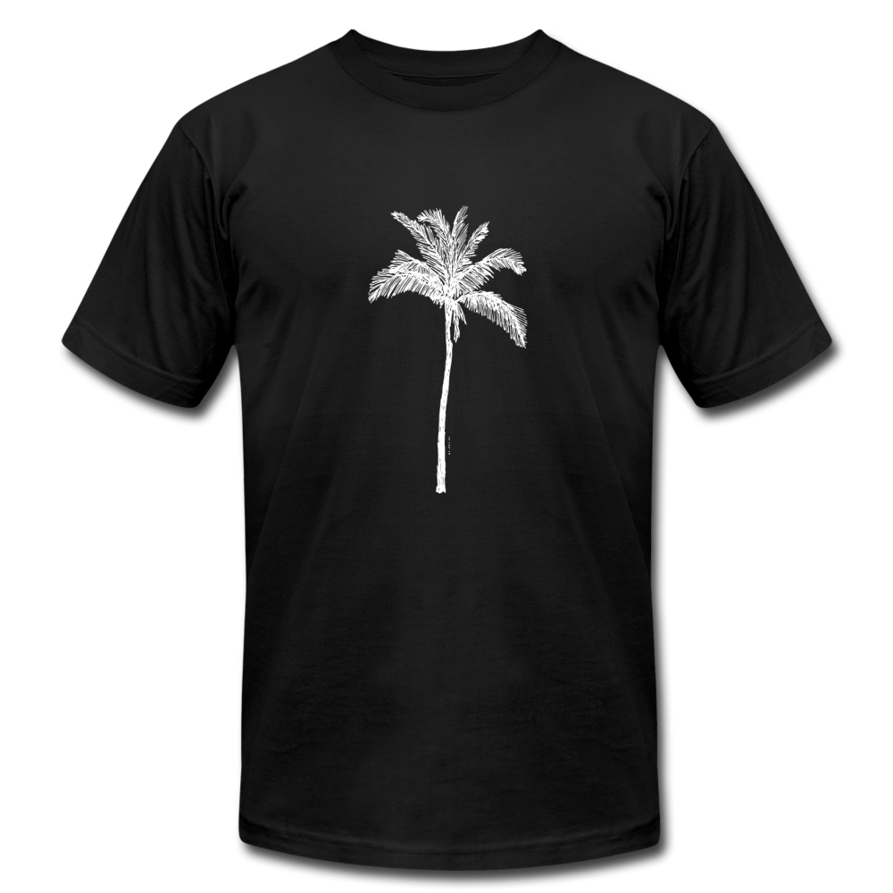 PALM Stretched White Unisex Jersey T-Shirt - black
