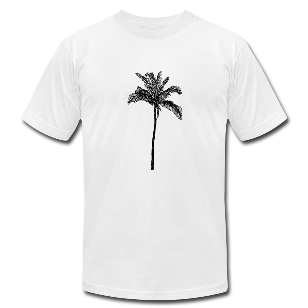 PALM Stretched Unisex Jersey T-Shirt - white