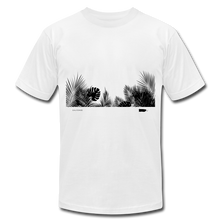 Leaves Stretched Unisex Jersey T-Shirt - white
